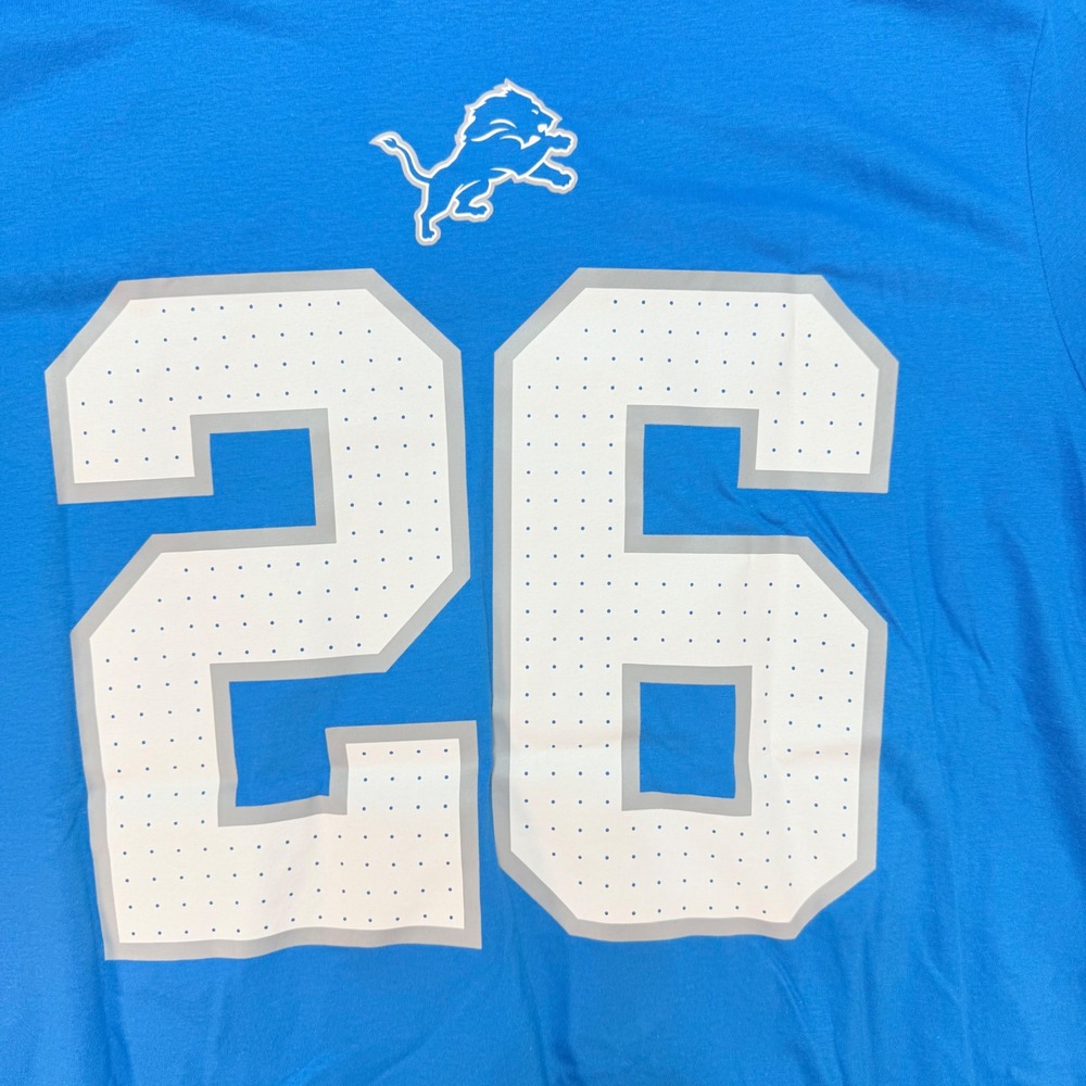 Nike Detroit Lions‎ Gibbs #26 The Nike Tee NFL Football T-Shirt Large, Sports,